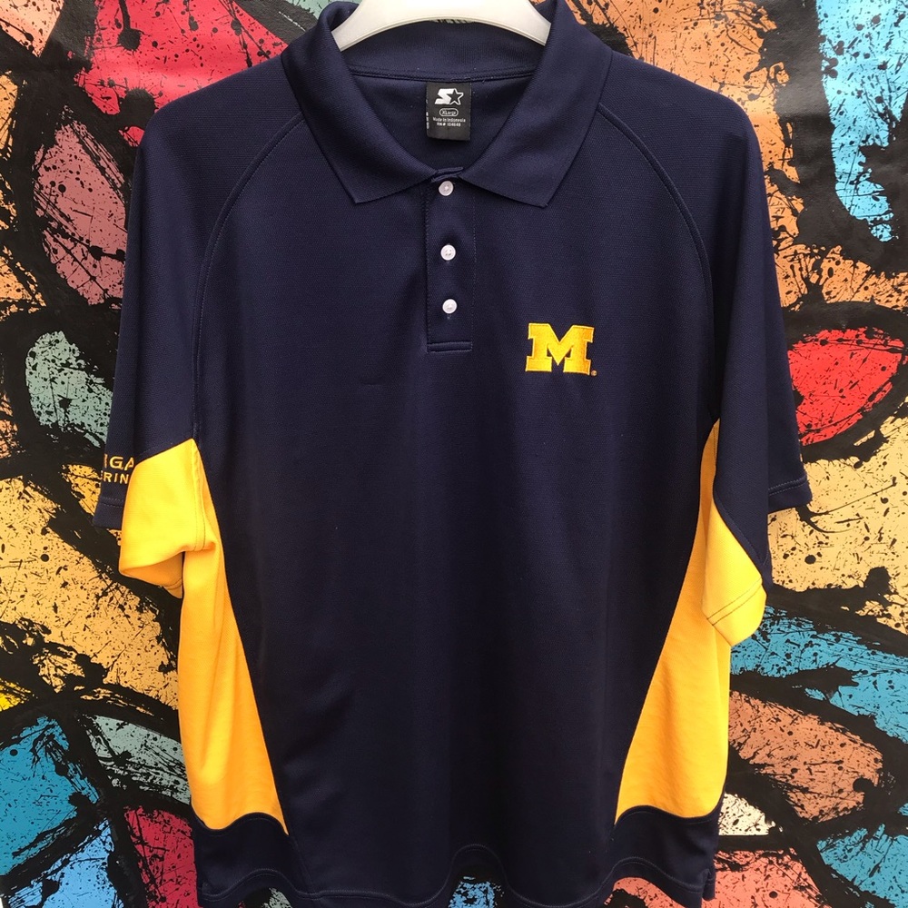University of Michigan Starter Pique Polo